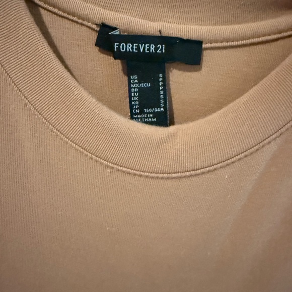 NWOT Forever 21 Tan Ruched Dress NWOT - Picture 4 of 4